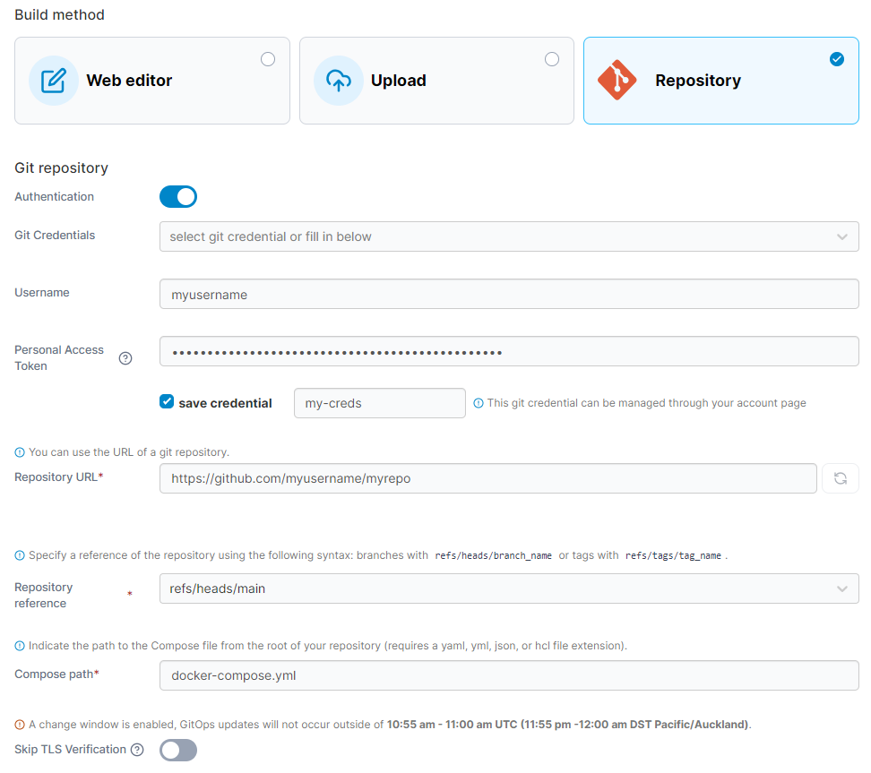 Custom templates Portainer Documentation