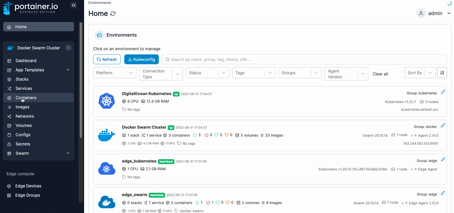 Access a container's console | Portainer Documentation