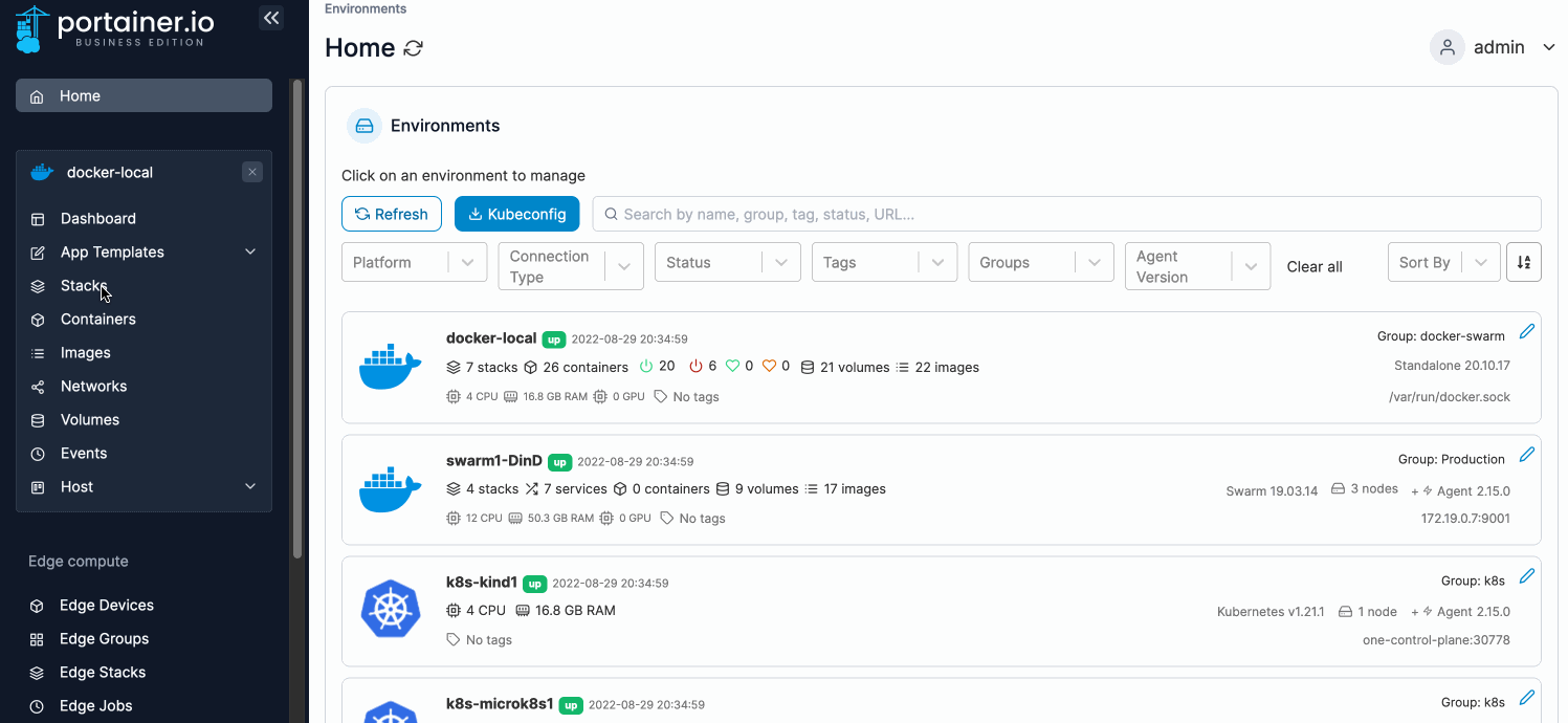 Add a new stack | Portainer Documentation
