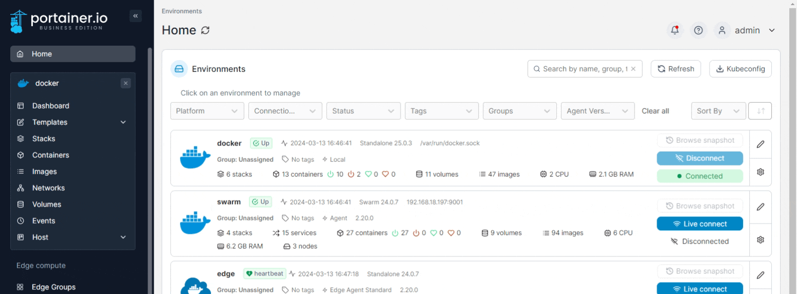 Create a template from a deployed stack | 2.37 STS | Portainer ...