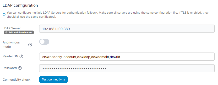 Authenticate via LDAP | Portainer Documentation